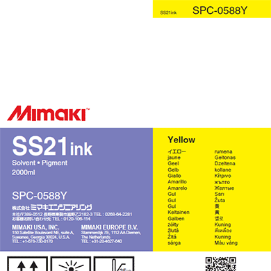 Mimaki SS21 Ink Solvent Yellow