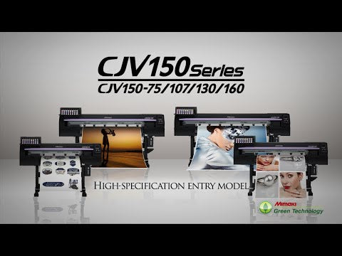 Load and play video in Gallery viewer, Mimaki CJV150 Solvent Series
